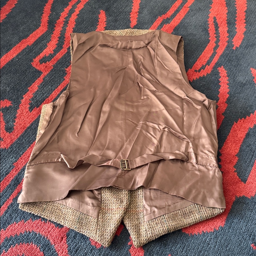 Ralph Lauren Rugby Brown Tweed Vest - Picture 6 of 6